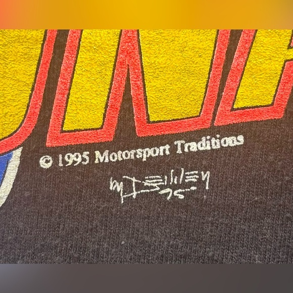 Vintage 1995 Daytona Bike Week Single Stitch Graphic Biker T-Shirt Men's Medium - Picture 5 of 8